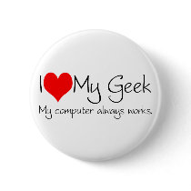 I love my geek button