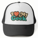 I Love My Geek hats