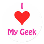 I love my Geek stickers