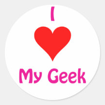 I love my Geek Stickers
