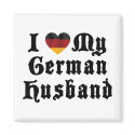 I Love My German Husband magnets