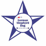 I Love My German Shepherd Dog (Female Dog) Photo Cutout