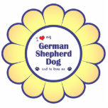 I Love My German Shepherd Dog (Male Dog) Cut Outs