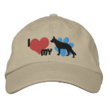 I Love my German Shepherd Embroidered Hat