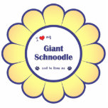 I Love My Giant Schnoodle (Male Dog) Cut Out
