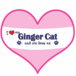 I Love My Ginger Cat (Female Cat) photo sculptures