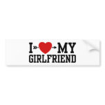 I Love My Girlfriend bumper stickers