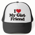 I Love My Girlfriend hats