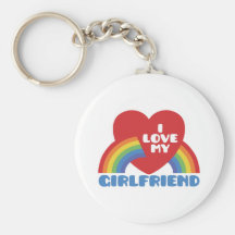 I Love My Girlfriend Key Chains