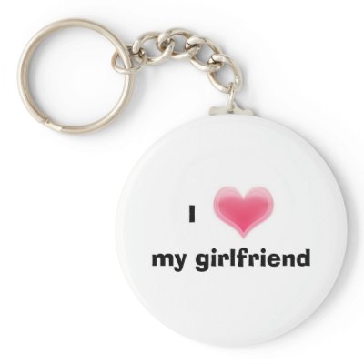 I Love My Girlfriend Keychain by LingLing08