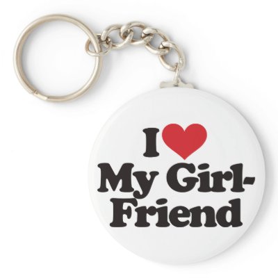 I Love My Girlfriend Key Chains by visualnewbie