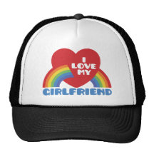 I Love My Girlfriend Mesh Hats