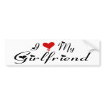 I Love My Girlfriend (v3) Bumper Sticker bumper stickers
