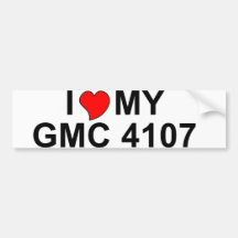 I Love My GMC 4107 Bumper Stickers