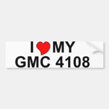 I Love My GMC 4108 Bumper Stickers
