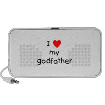 I Love My Godfather Laptop Speaker