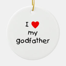 I Love My Godfather Ornament