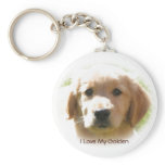 I Love My Golden Keychains