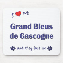 I Love My Grand Bleus de Gascogne (Multiple Dogs) Mousepads
