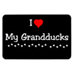 I Love My Grandducks Rectangular Photo Magnet