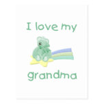 I Love My Grandma (green bear w/ star) Postcards