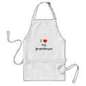 I Love My Grandmum aprons
