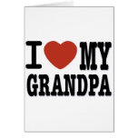 I LOVE MY GRANDPA CARDS