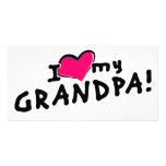 I love my grandpa! photo cards