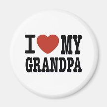 I LOVE MY GRANDPA REFRIGERATOR MAGNETS