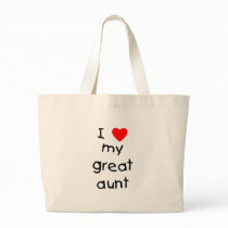 I Love My Great Aunt Bag
