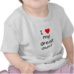 I Love My Great Aunt t-shirts