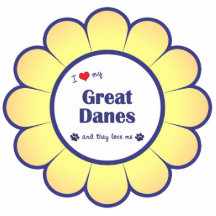 I Love My Great Danes (Multiple Dogs) Acrylic Cut Outs