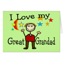 I Love My Great Grandad Greeting Cards