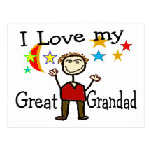I Love My Great Grandad Post Cards