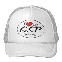 I Love My GSP (It's a Dog) Trucker Hat