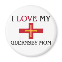 I Love My Guernsey Mum magnets