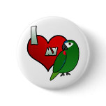 I Love my Hahn's Macaw buttons