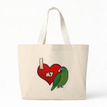 I Love my Half Moon Conure bags