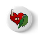 I Love my Half Moon Conure buttons