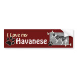 I love my Havanese Bumper Sticker bumper stickers