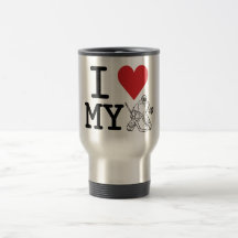 I Love My Hockey Goalie Travel Mug