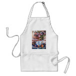 I Love My Home apron with Asters & Fruits