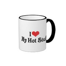 I Love My Hot Stuff Mugs