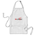 I Love My Husband aprons