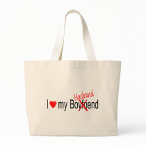 I Love My Husband Tote Bags