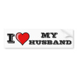 I Love My Husband bumper stickers