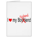 I Love My Husband cards