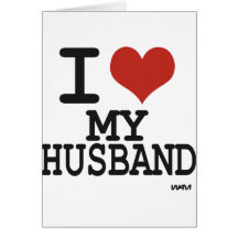 I love my husband cards