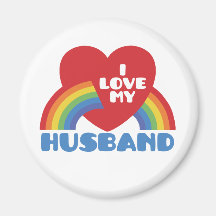 I Love My Husband Magnet