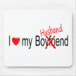 I Love My Husband mousepads